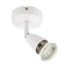 Endon 1 projecteur réglable blanc brillant, GU10