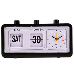 mode rétro flip clock digtal flip jour date heure affichage horloge noir