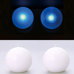 Toilinux 2 Lampes perles et bougies boule blanc