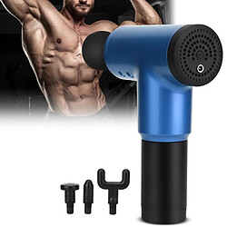 Appareil de massage Pistolet Fascia Machine Massage Musculaire Masseur Corps Soulagement Douleur Fatigue 100-240V(Bleu EU 