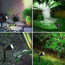 BESTA Lampe Solaire pour Plantes LED Lampe de Croissance pour Plantes, avec 4 LED Lampe Solaire Réglable Flexible à 90 Degrés