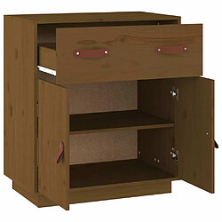 Acheter Maison Chic Buffet,Meuble de Rangement,commode pour salon,Cuisine Marron miel 65,5x40x75 cm Bois massif de pin -MN83254