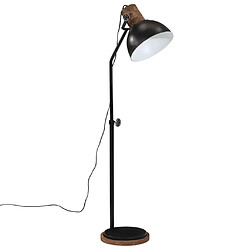 vidaXL Lampadaire 25 W noir 30x30x100-150 cm E27