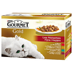 Boîte Gold Les Noisettes pour Chat - Gourmet - 12x85g