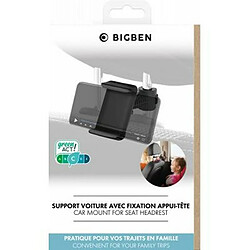 BigBen Connected Support Voiture pour Smartphone Ajustable sur Appui-tête Rotatif à 360° Noir