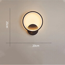 Stoex Applique Murale Blanche Minimaliste D'Intérieur Applique Murale Led Lampe Murale Ronde Blanc Chaud Pour Salon Chambre Couloir Couloir Escaliers pas cher