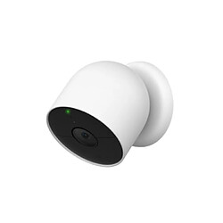 Nest Cam Caméra Réseau Connectée Intérieur Extérieur Sans Fil Wi-Fi Google Assistant Vision Nocturne Blanc