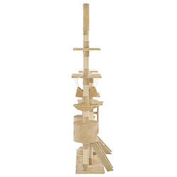 Avis Arbre à chat avec griffoirs,niche pour chat en sisal 230-250 cm Beige -MN65102