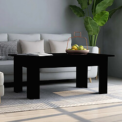 vidaXL Table basse Noir 100x60x42 cm Bois d’ingénierie