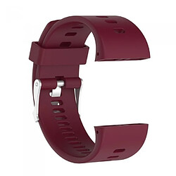 Wewoo Bracelet pour montre connectée Dragonne Sport en silicone POLAR V800 Vin Rouge