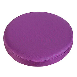 surface lisse tabouret de bar couvercle rond siège de chaise de manchon salon violet_33x10cm