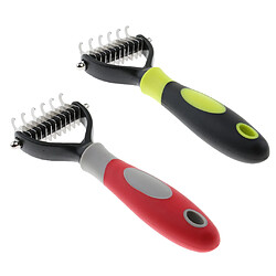 Acheter Peigne De Déshabillage De Chat Pour Animaux De Compagnie Chien Courte Brosse De Balayage Rouge