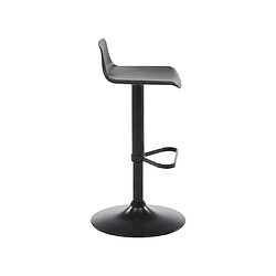 Acheter Vente-Unique Tabouret de bar - Polypropylène - Hauteur réglable - Coloris noir - CALAS