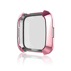 Wewoo Protection écran Étui de en TPU Smart Watch Soft pour Fitbit Versa Rose