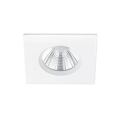 Lumière Downlight Encastrable Carré Moderne Blanc Mat 3000K IP65