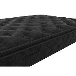 Acheter Vente-Unique Ensemble 160 x 200 cm sommier coffre blanc + matelas ressorts ensachés surmatelas intégré ép.28cm - BLACK DREAM de YSMÉE