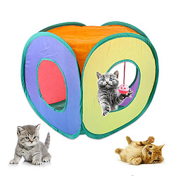 Jouets de maison de chat de tunnel pliable de