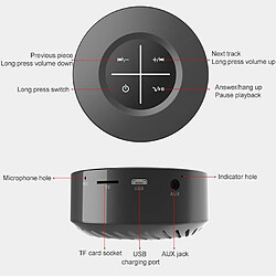 Yonis Mini Enceinte Bluetooth Portable Puissante 10m Autonomie 4h