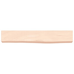 Maison Chic Étagère murale flottante,Etagère de rangement 60x10x6 cm bois de chêne massif non traité -MN60726