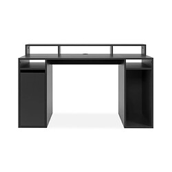 Avis Mes Bureau gamer 1 porte et 1 niche 140x70x85 cm décor noir