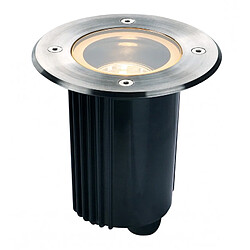 Slv DASAR 80 GU10 encastré de sol, rond, inox 316, max. 35W, IP67