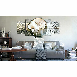 Paris Prix Tableau Imprimé The Secret of Calla Lily Grey 100 x 200 cm