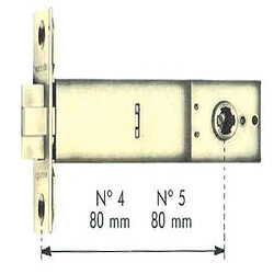 Avis Boitiers N 2 pour serrures tubulaires V6100 inox axe 80mm - VACHETTE - 19836000