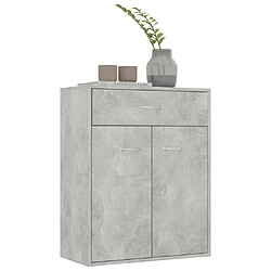 Acheter Maison Chic Buffet,Meuble de Rangement,commode pour salon,Cuisine Gris béton 60 x 30 x 75 cm Aggloméré -MN38915