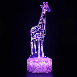 Universal Lumière de nuit à LED 3D, décoration de bureau en 16 couleurs, lumière de nuit lointaine à toucher USB, meilleur cadeau d'anniversaire de Noël pour les garçons, les filles, les enfants(Coloré)