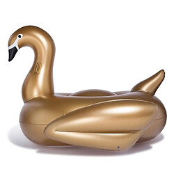 Wewoo Bouée Anneau flottant gonflable en forme de cygne de natte d'or, taille gonflée: 190 x 190 x 130cm