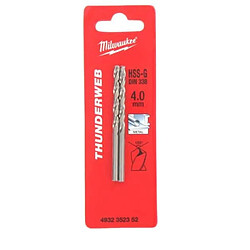 Pack de 2 Forets métal MILWAUKEE HSS-G THUNDERWEB 4.0 X 75MM 4932352352 