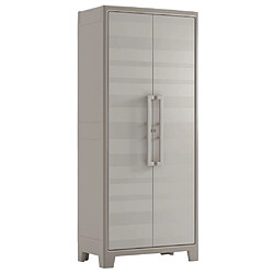 Keter Armoire de rangement polyvalente Gulliver Beige et marron 182 cm 