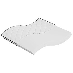 vidaXL Matelas en mousse moyennement doux 180x200 cm 