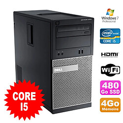 PC Tour DELL Optiplex 3010 MT Intel I5-2400 Graveur 4Go 480Go SSD HDMI Wifi W7 - Occasion