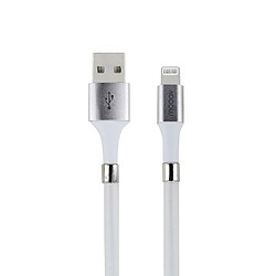 MOOOV Câble MFI / USB-A aimanté pour iPhone iPad 2 m - blanc