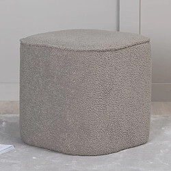 Venture Home Pouf Piff 44x44x41 cm Teddy Gris