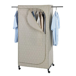 WENKO Armoire penderie tissu Balance - L. 75 x H. 160 cm - Taupe