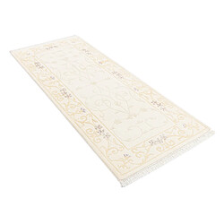 Vidal Tapis de couloir en laine 198x79 beige Darya