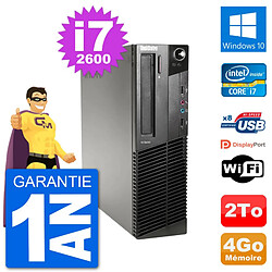 PC Lenovo M91p SFF Intel i7-2600 RAM 4Go Disque Dur 2To Windows 10 Wifi · Occasion 