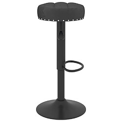 Acheter vidaXL Tabourets de bar lot de 2 Noir Velours