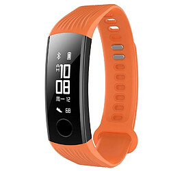 Wewoo Bracelet pour montre connectée Dragonne de remplacement en silicone Huawei Honor Band 3 Orange 