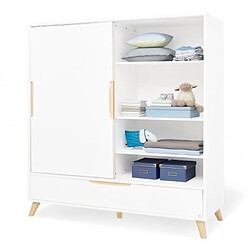 Pinolino Chambre de bébé Move 3 pièces lit de bébé évolutif commode à langer large armoire grande