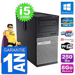 PC Tour Dell 7010 Intel Core i5-2400 RAM 8Go Disque Dur 250Go Windows 10 Wifi · Occasion 