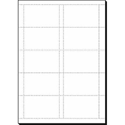 Sigel DP839 150 Cartes de visite prédécoupées, 8,5 x 5,5 cm, 200g/m², blanc