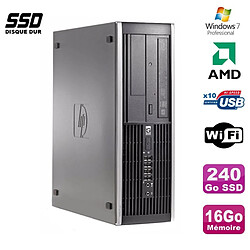 PC HP Compaq 6005 Pro SFF AMD 3GHz 16Go DDR3 240Go SSD Graveur WIFI Win 7 Pro · Occasion 