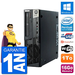 PC Lenovo M92p SFF Intel G630 RAM 16Go Disque Dur 1To Windows 10 Wifi - Occasion