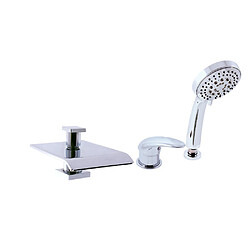 Maison De La Tendance Mitigeur baignoire DUNAI 3 trous en chrome avec inverseur