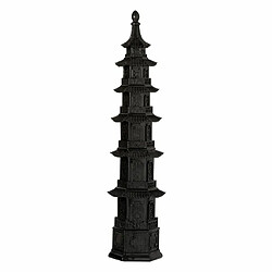 Paris Prix Statuette Déco Temple Oriental 57cm Noir