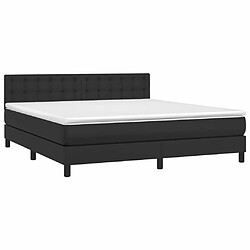 Avis Sommier à lattes et LED,Cadre à lattes de lit avec matelas pour Adulte Noir 180x200cm -MN59570