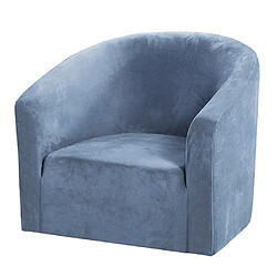 Housse De Canapé De Couleur Unie Housse De Chaise De Baignoire Housse De Canapé élastique Antidérapante Bleu Clair